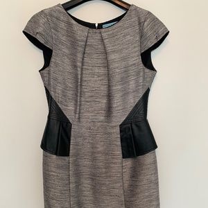 Antonio Melani cap sleeve round neckline midi dress like new 8